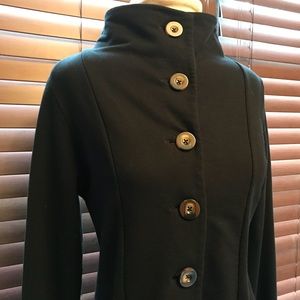 Lilla P szXS Black Cotton Blend Blazer